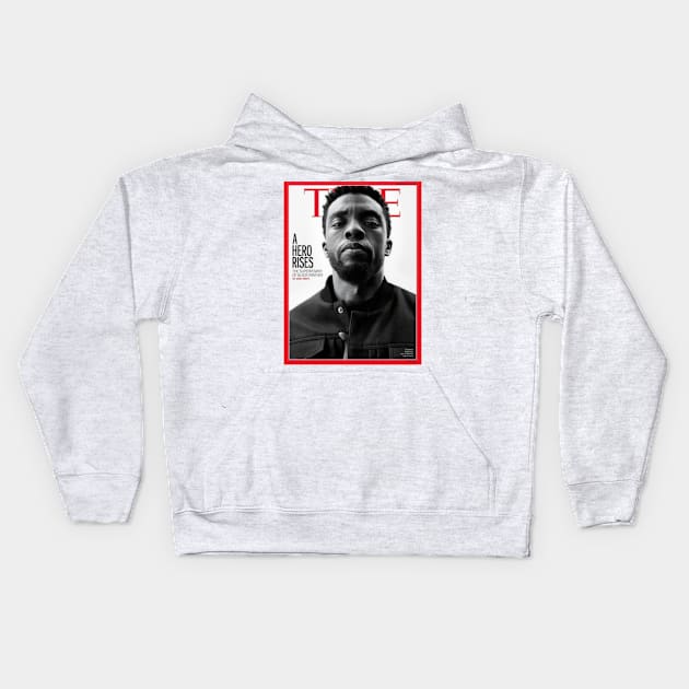 Chadwick Boseman, Wakanda forever Kids Hoodie by AbromsonStore